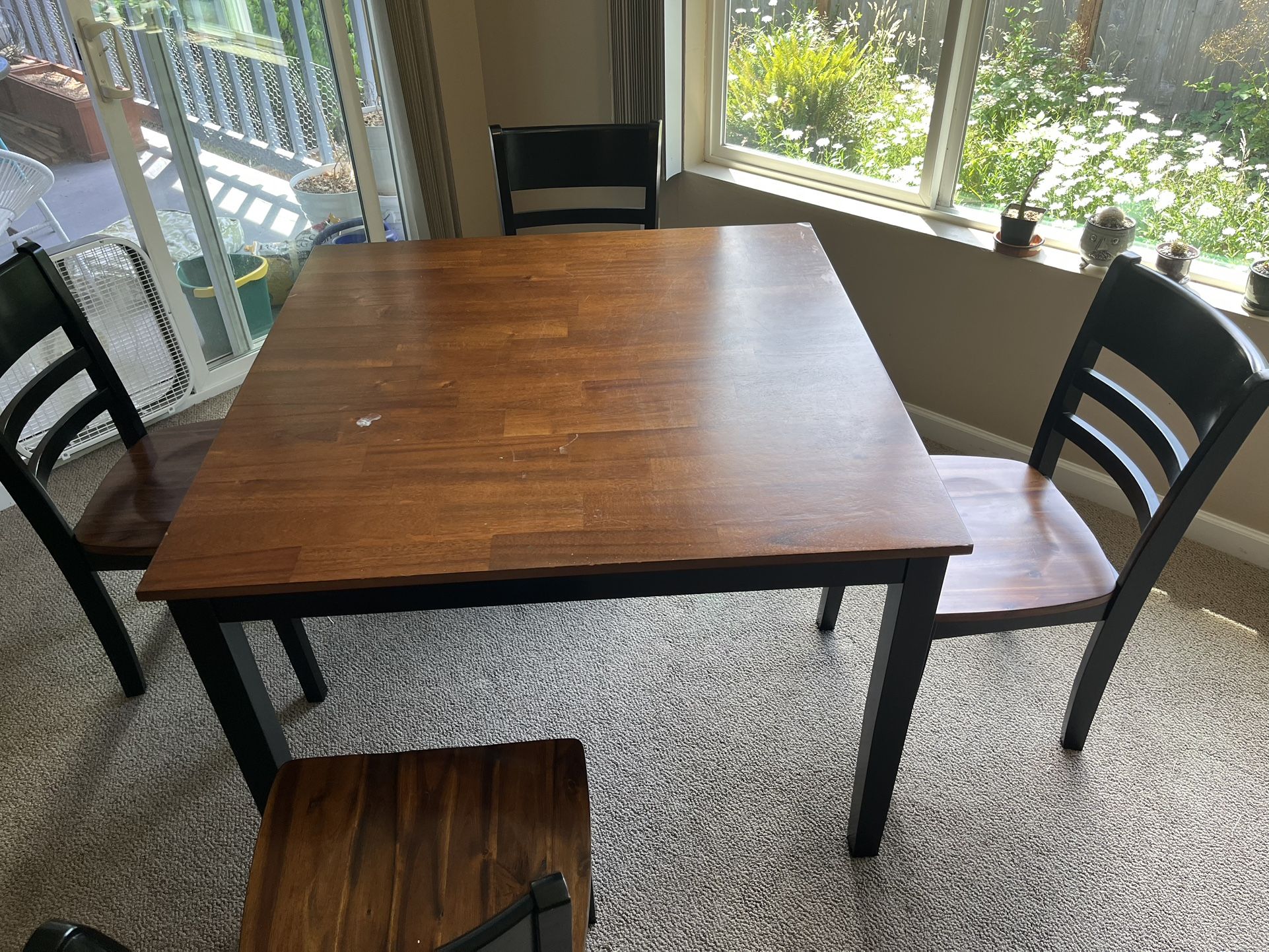 Square Dining Table And 4 Chairs