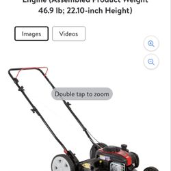 Black Max 21-inch 125cc Gas Push Mower with Briggs & Stratton Engine (Assembled Product Weight 46.9 lb; 22.10-inch Height)