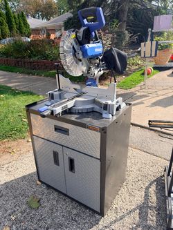 10" Miter Saw with Cabinet