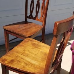 Two Old Wooden Chairs $25 Each