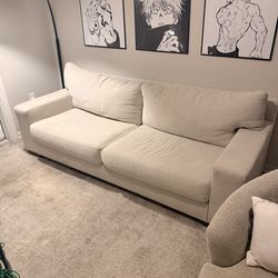 Cream sofa / couch