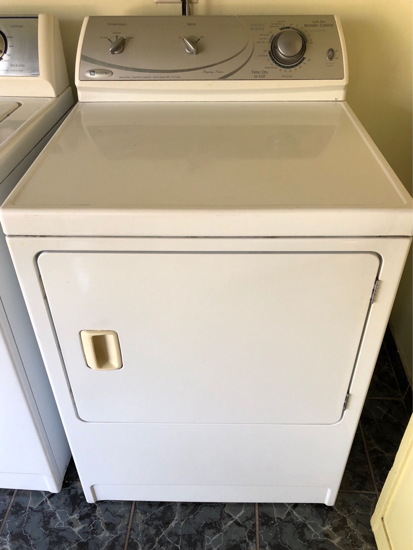 Maytag Dryer: Heavy Duty Supersize Capacity, Quiet Series 100, 10 Cycles