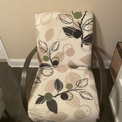 Furniture Metal Frame Cotton Fabric Living Room Chair