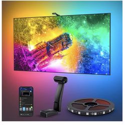 Govee Envisual TV LED Backlight T2 with Dual Cameras, 11.8ft RGBIC Wi-Fi LED Strip Lights for 55-65 inch TVs, Double Strip Light Beads, for Home Decor