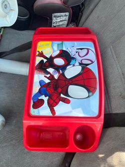 Marvel Spiderman Activity Tray Table Cup holder Kids Comic