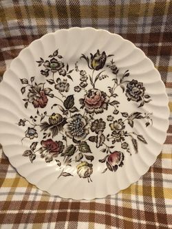 Staffordshire Bouquet Plates