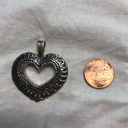 Sterling Silver .925 Heart Shape Pendant