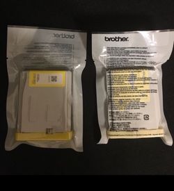 2 packs of yellow brother ink, unopened