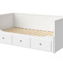 IKEA Hemnes Bed With Drawers Twin Kids Bed Frame White