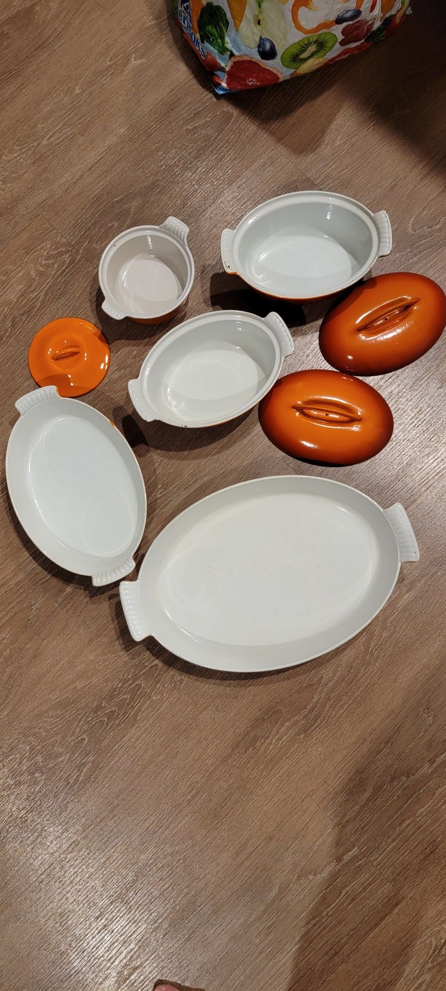 Vintage DRU Holland Cast Iron, Enamel-Coated Cookware