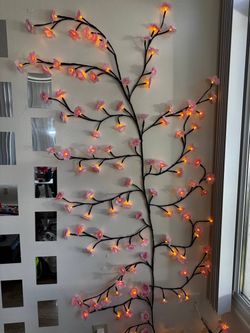 Cherry Blossom LED Wall Tree Light