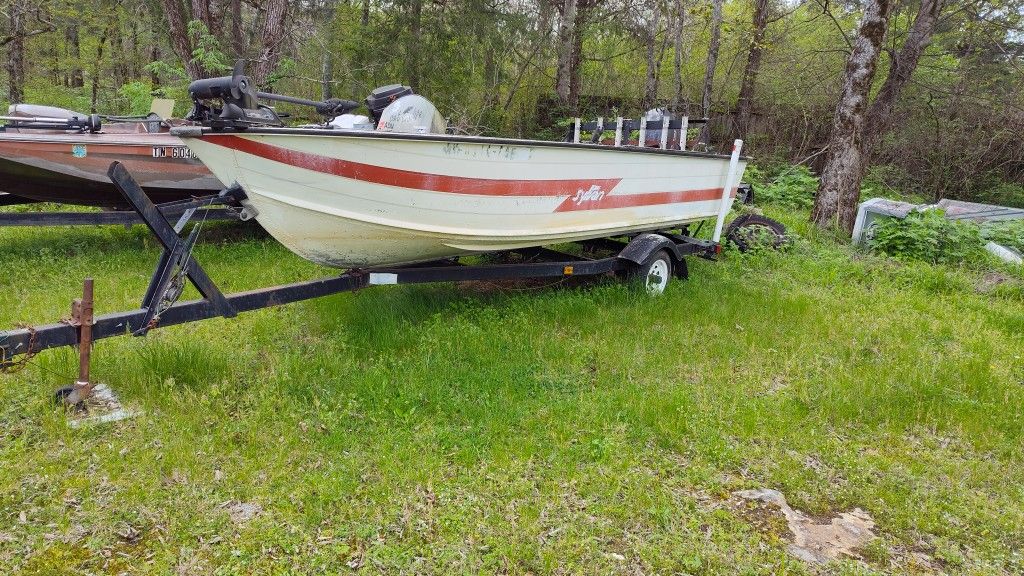 16ft Aluminum Hull  Sylvan Boat 75hp 