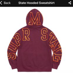 Supreme State Hooded Sweatshirt (Size XL)