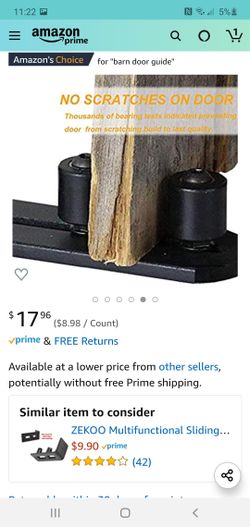 Fully Adjustable Wall Mounted Barn Door Guide - ORACLE GLIDE