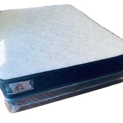 Queen Size mattress thick 12”brand new in plastic Box Spring include delivery available WE FINANCE 