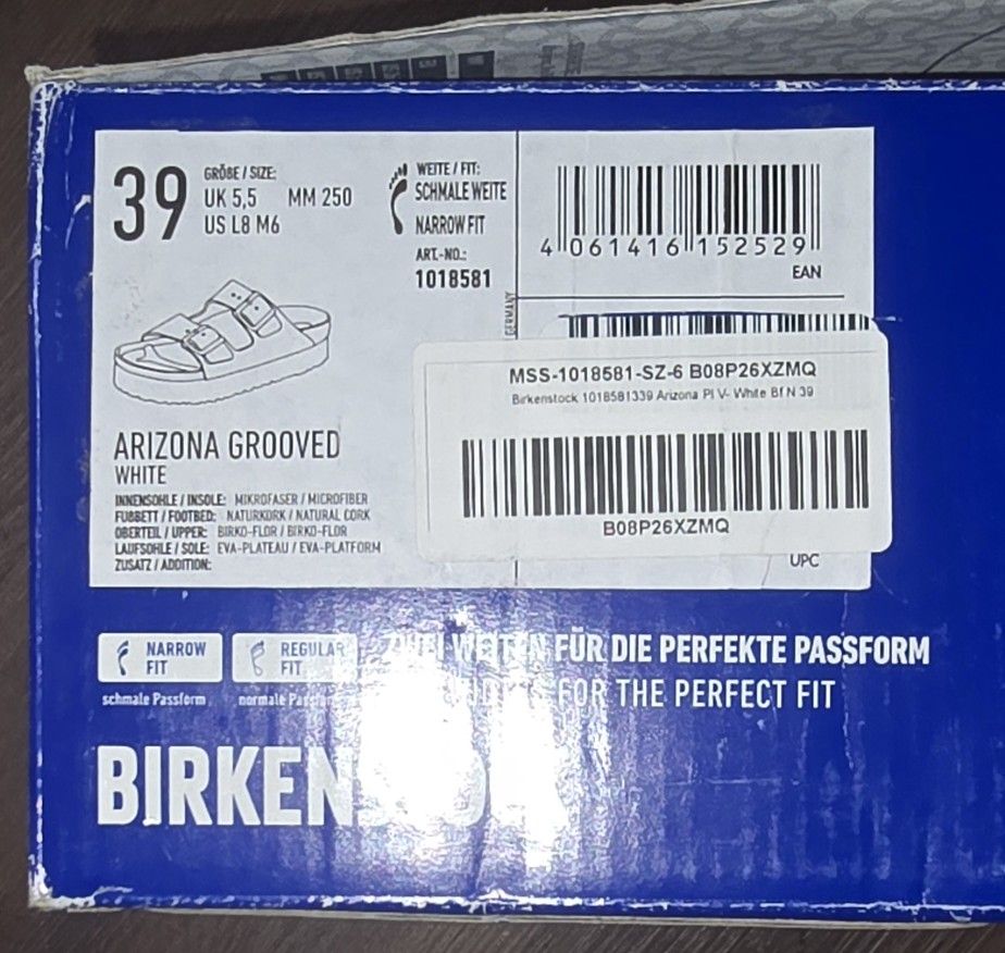 Birkenstock Women's Papillio Arizona Grooved Platform Sandal White
