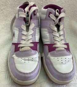Champion Kids High Top Sneakers White Lavender Purple Size 1 Youth