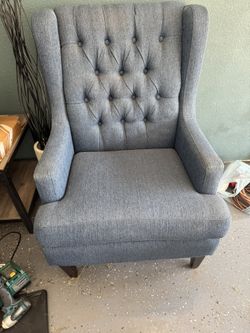 Blue Fabric Chair