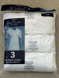 Three Faded Glory V-Neck Tees