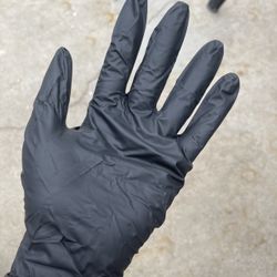 Black Latex Powder Free Gloves