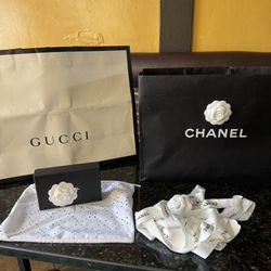 GUCCI & CHANEL PAPER BAGS 
