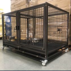 Brand New Heavy Duty Stackable 43” Dog  Kennel