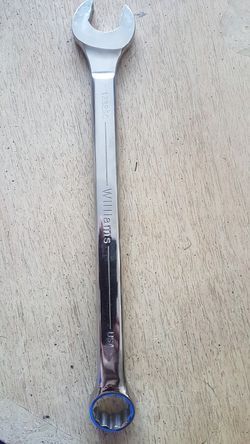 Williams Tools® 1232SC-Supercombo™ Supertorque™ 1" SAE 12-Point Straight Head High Polish Chrome Combination Wrench Beautiful Wrench USED TWICE