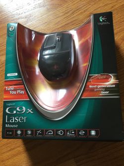 Logitech g9x laser gaming mouse new sealed no trades