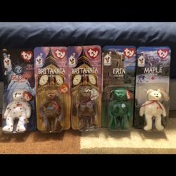 5 Unopened Beanie Babies 