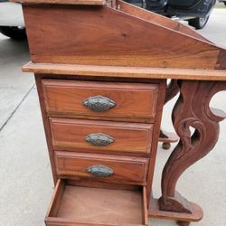  Antique mahogany captain's desk