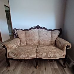 Victorian Style Sofa & Chair (2- Piece Set) 