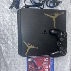 PlayStation 4 Sony Slim 500GB Console With Spider-Man Game