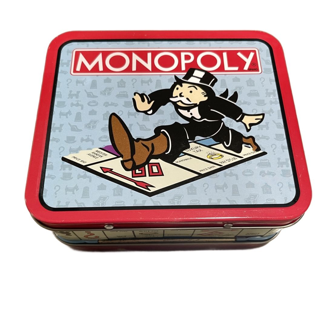 Monopoly Mini Tin Lunch Box Collectors Edition 1997 Mr Penny Bags vintage