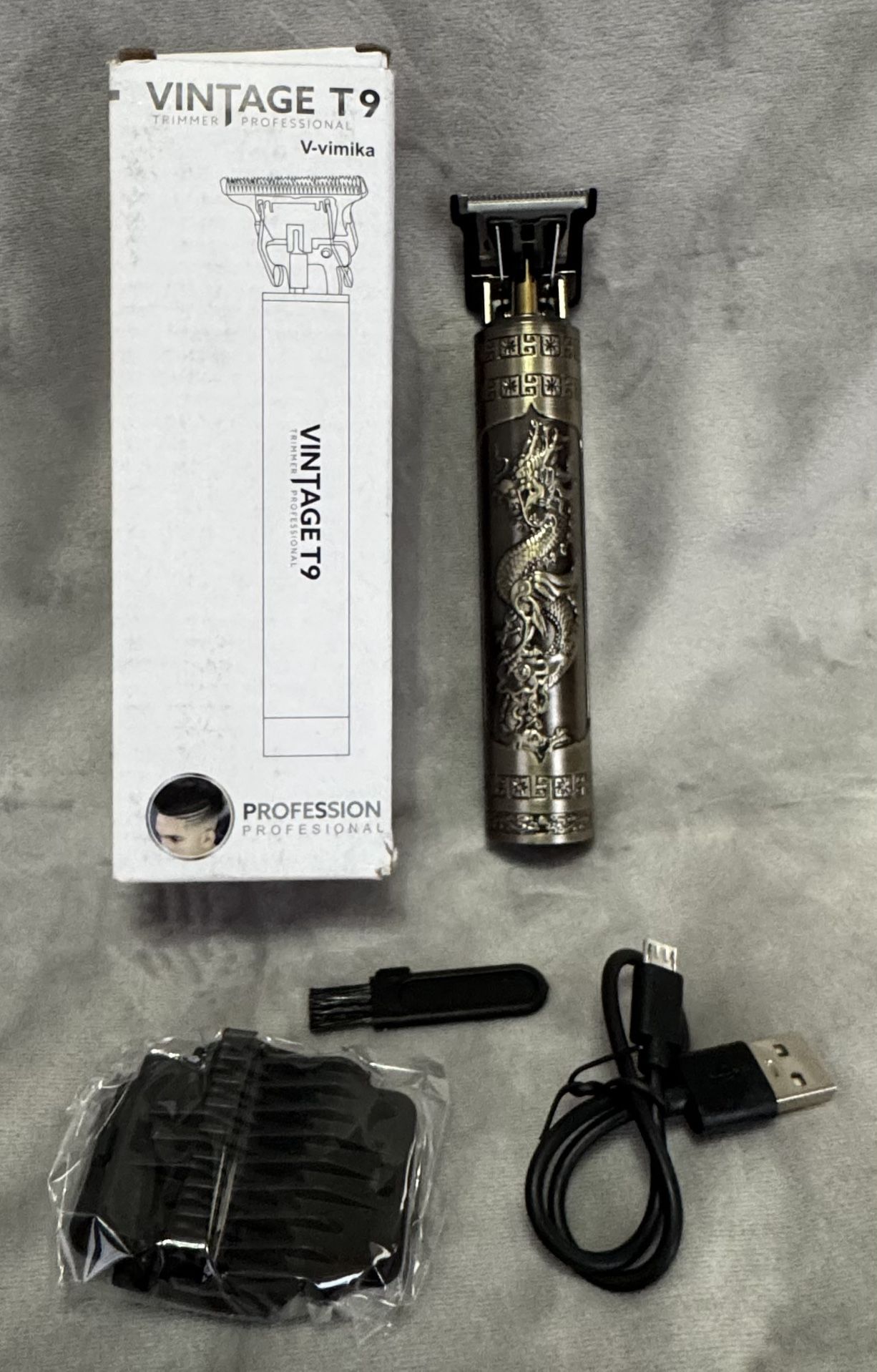 Vintage T9 V-vimika Trimmer Professional Men's Rechargeable Hair Cutting Machine