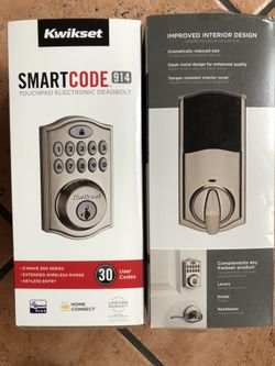 Smart Code Deadbolt Kwickset New