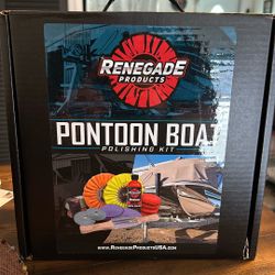 Renegade Products Aluminum Pontoon Boat Polishing Complete Kit with Buffing Wheels, Buffing Compound, Safety Flanges, Sanding Discs and Rebel Red Liqu