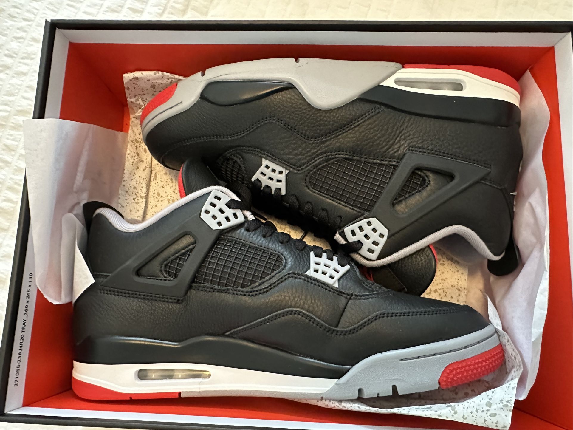 Jordan 4 Bred Reimagined, Sz 12