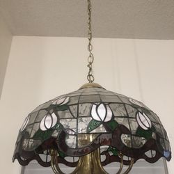 Vintage Ceiling Lamp Antique Tiffany Look