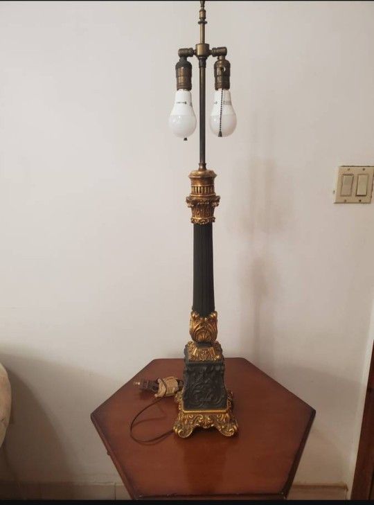 Beautiful Antique Empire Style Column Lamp