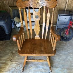 Vintage Wood Rocking Chair