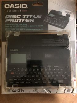 Casio Disc Title Printer
