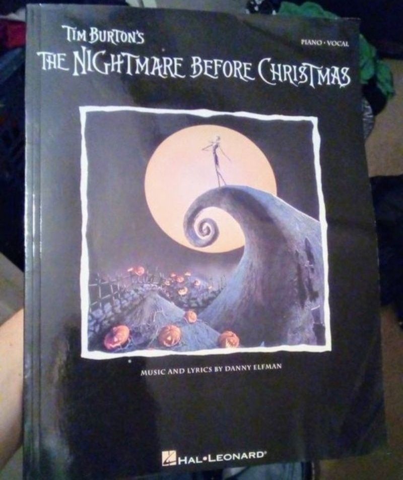 Disney Nightmare Before Christmas Piano And Vocal Book