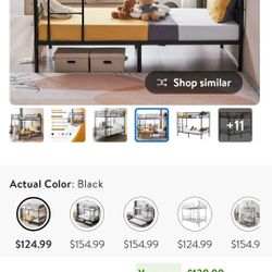 Brand New  Bunk Bed Black Color