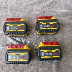 Dewalt 6.0 Flexvolt Battery  $100 Each 