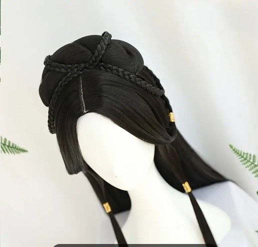 Elegant Chinese Hanfu-Inspired Long Straight Wig