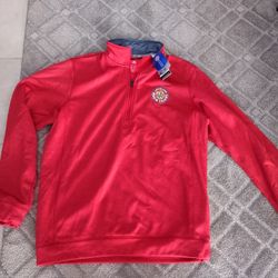 Men's Adidas Louisiana Ragin Cajuns Sweatshirt Half Zip Up Size Large 