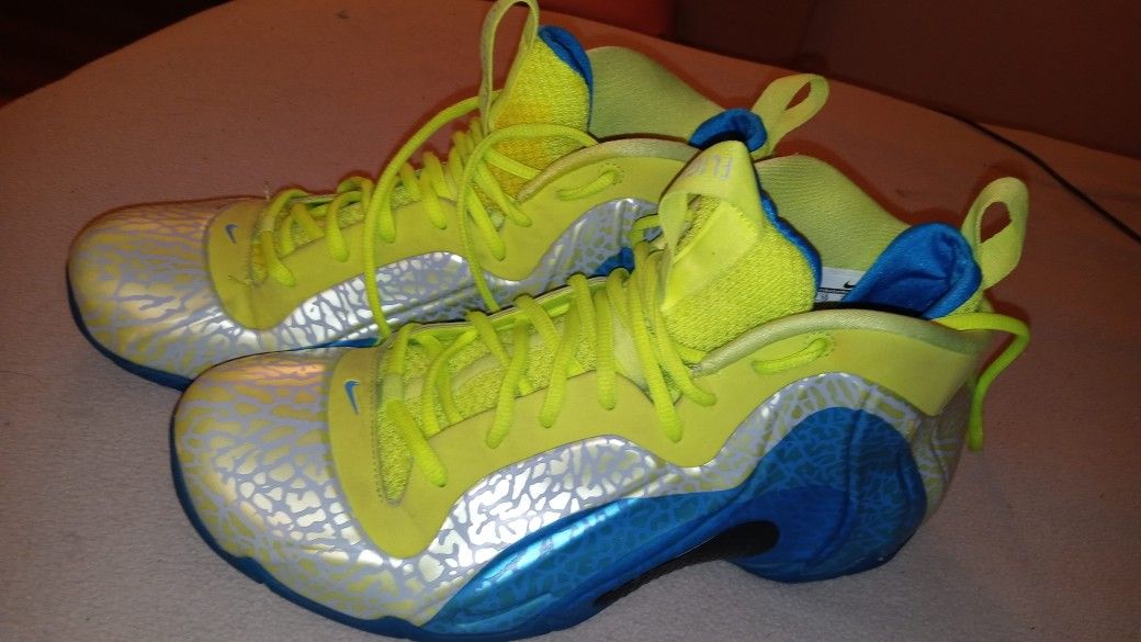 Nike Air Flightposite Exposed Volt Photo Blue shoes 616765 700