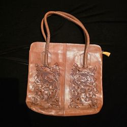 Lady's All Leather Handbag 