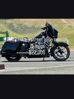 2022 Harley Street Glide Special – 75 Miles, Blacked Out, Clean Title