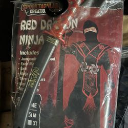 Red Ninja Halloween Costume
